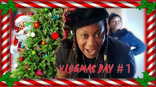 VLOGMAS DAY ONE: SETTING UP OUR CHRISTMAS TREE 🎄