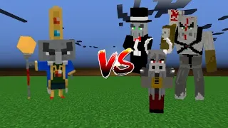 Arch Illager vs Illager Bosses Addon | Minecraft Mob Battle