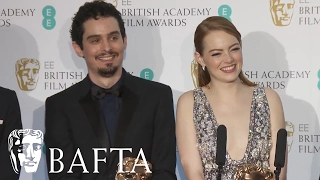 Emma Stone & Damien Chazelle's Funny Interview | BAFTA Film Awards 2017