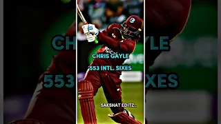 CHRIS GAYLE : THE BEAST OF SIXES 💀 #shorts