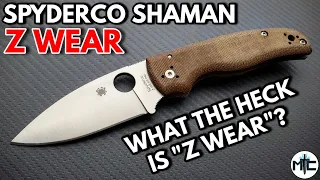 Spyderco Shaman Z-Wear PM / Micarta Sprint Run - Overview