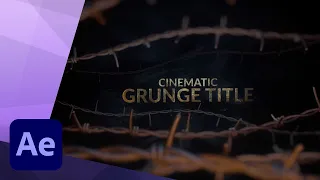 3D Cinematic Grunge Title in Cinema 4D and After Effects - TUTORIAL