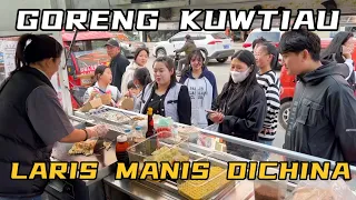 PROMO MENJUAL KUWTIAU GORENG DICHINA,KATANYA ENAK BELUM PERNA MAKAN,SAMPA ANTRI🤩