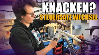 Knacken am MTB - Wenn der Steuersatz Probleme macht! Austausch des Steuersatzes + alle Maße erklärt