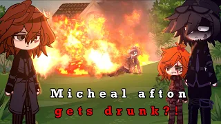 Micheal afton gets drunk ⁉️ || FNAF GACHA