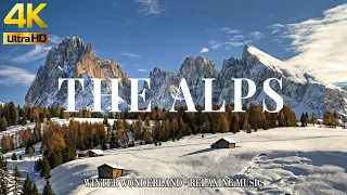 The Alps Winter 4K - Scenic Relaxation Film with Relaxing Music and Winter Nature Video Ultra HD