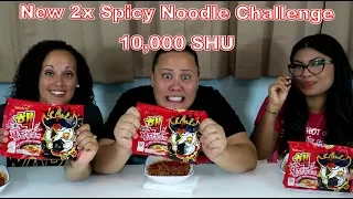 10,000 SCOVILLE UNIT NEW 6X SPICY NUCLEAR FIRE NOODLE CHALLENGE (NOODLE REMATCH)