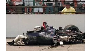 Stan Fox nearly fatal crash at Indianapolis 500 28 may 1995 full