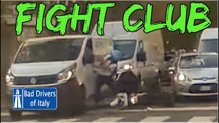 BAD DRIVERS OF ITALY dashcam compilation 9.11 - FIGHT CLUB