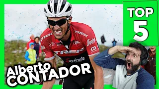 ALBERTO CONTADOR 🏆 Mejores ATAQUES | REACCIÓN 👉 ¿El MEJOR CICLISTA Español de la Historia?