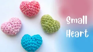 How to Crochet classic Heart - small sized | Easy Tutorial | Amigurumi Heart for Beginners | 3DHeart