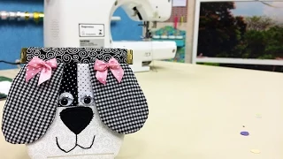 Programa Arte Brasil - 13/02/2015 - Kátia Martinelli - Porta moeda de "Cachorrinho" em patchwork