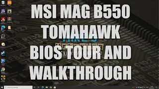 MSI MAG B550 Tomahawk BIOS Tour & Walk Through