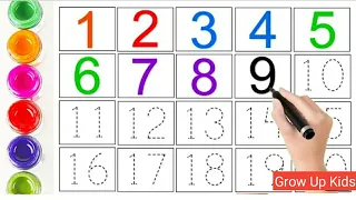 Counting numbers||Write and read numbers||1234 for kids learning,ছোট বাচ্চাদের পড়ান