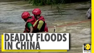 Heavy downpours trigger flash floods in large swathes of China