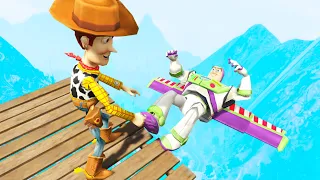 GTA 5 - Toy Story Ragdolls ep.2 (Buzz, Woody, Jessie)
