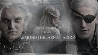 Aemond/Helaena/Aegon | Royal Pendant (AU)