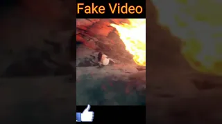 A girl fall in lava | real or fake |