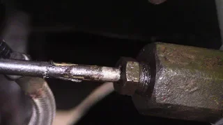 Free up a seized and rusted brake line fitting hack