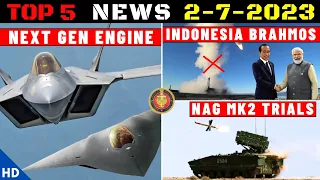 Indian Defence Updates : AMCA 130Kn Engine Offer,Indonesia Brahmos Stuck,Nag Mk2 Test,Akashteer 2024