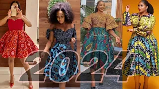 Best 2024 Ankara Short Flare Gowns/ Most beautiful  and Stunning Ankara Flare gowns for black women