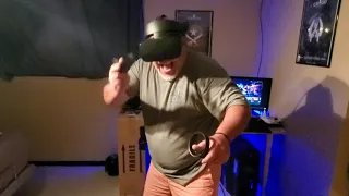 Dad's first time in VR (clip)