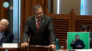 Fijian Minister for Commerce, Trade, Tourism and Transport delivers his maiden speech