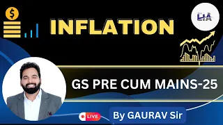 INFLATION- GENERAL STUDIES (PRE CUM MAINS-25 | By Gaurav Sir