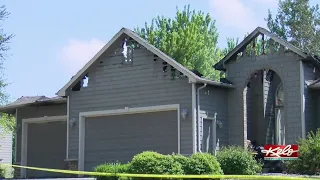 Lighting strike destroys home in eastern Sioux Falls