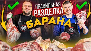 🐏🪓 РАЗДЕЛКА И ОБВАЛКА ЦЕЛОЙ ТУШИ БАРАНА 🪓🐏