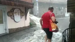 Ливень в Гурзуфе 06.09.18