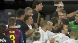 Barcelona vs Real Madrid 3-2 Fight Spanish Super Cup  HD 720p 17-08-11