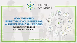"Why We Need More Than Volunteering" Webinar Recording by Points of Light