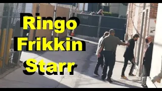 Ringo Starr snubs autograph Seekers while arriving at Jimmy Kimmel LIVE studios