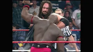 Ahmed Johnson loses to Crush after beating from Farooq! 1997 (WWF)