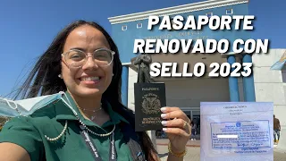 Renovación de pasaporte dominicano con SELLO en 2023