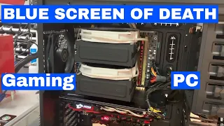 Gaming PC with a Blue Screen of Death