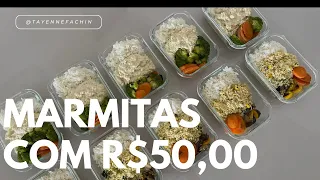 MARMITAS PARA A SEMANA COM R$50,00. SERÁ QUE É POSSÍVEL?