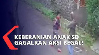 Terekam CCTV! Aksi Berani Seorang Bocah SD Lawan Begal