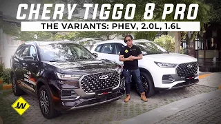 2022 Chery Tiggo 8 Pro Variants  -PHEV vs 2.0L vs 1.6L -What are the differences? MEDIA DRIVE