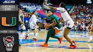 Miami vs. NC State Condensed Game | ACC Women’s Basketball (2021-22)