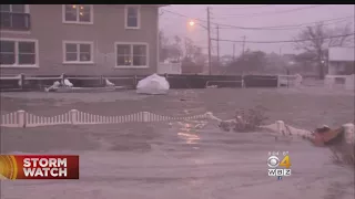 Cleanup Begins After Flooding In Scituate