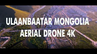 Ulaanbaatar Mongolia Aerial Drone 4K