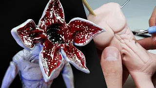 I Made THE DEMOGORGON from Stranger Things! Polymer Clay Sculpting Timelapse Tutorial | Ace of Clay