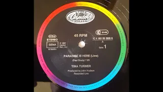 Tina Turner Paradise Is Here Live 12 Inch Version