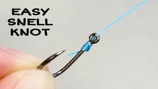 Remember just 1 fishing knot. A knot that all anglers should know about. easy snell knot. 4k video
