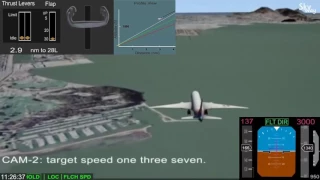 24 - Boeing B777 HL7742 Сан Франциско рейс 214 | Boeing 777 San Francisco flight 214 animation