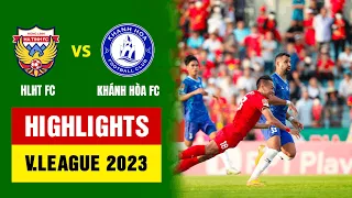 Highlights: Hồng Lĩnh Hà Tĩnh - Khánh Hòa FC | Thế trận cực căng, hàng thủ "cứng như đá"