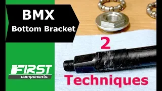 BMX 3 Piece Crank Set & Bearing Installation (2 Techniques)