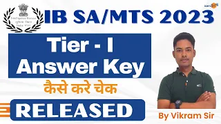 IB SA/MTS 2023 Answer Key Released | By Vikram Sir